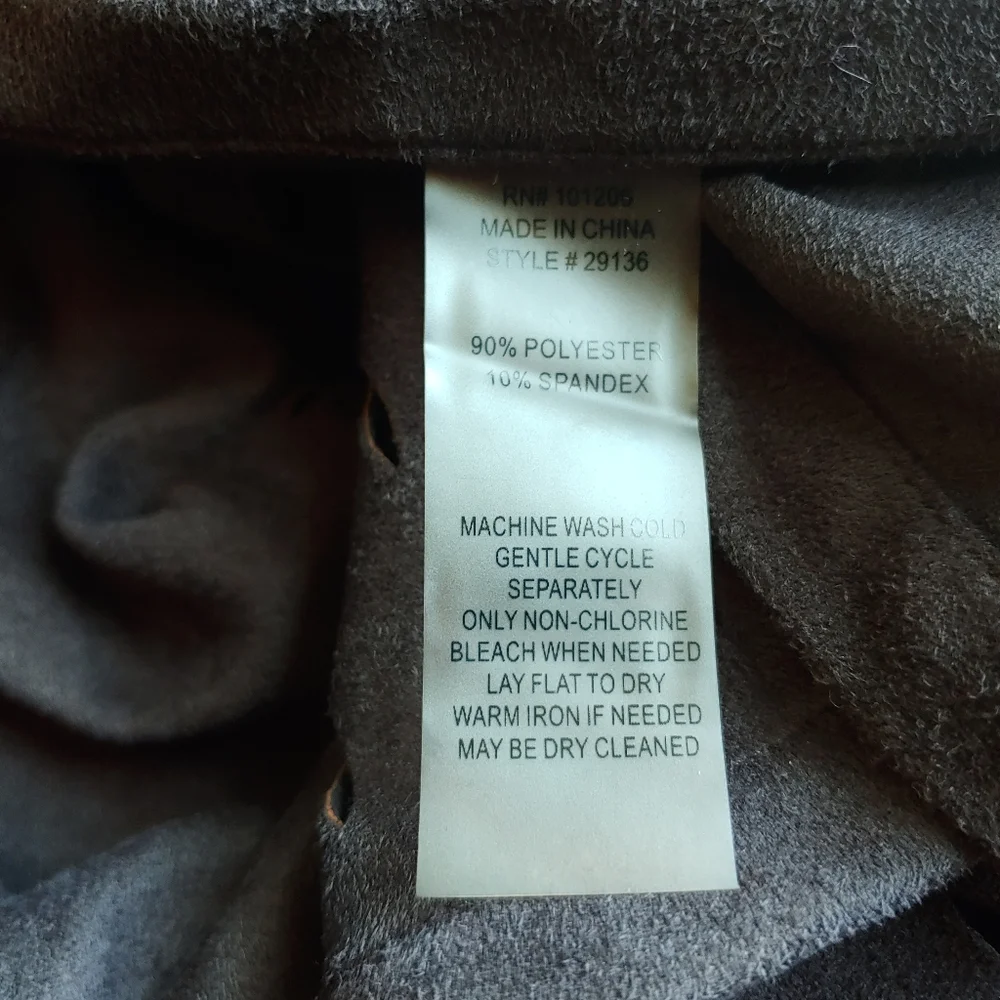 Soft Surroundings Faux Suede Laser Cut Poncho Kimono Shawl - One Size Boho Style - Picture 12 of 13
